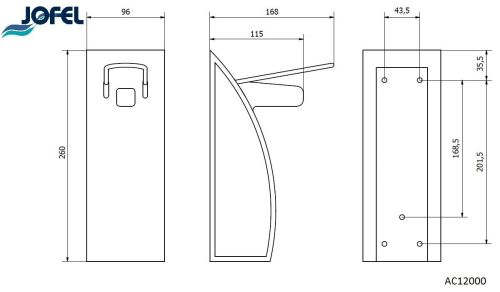 картинка Дозатор MEDICAL для жидкого мыла AC12000 фото 2 картинка Дозатор MEDICAL для жидкого мыла AC12000 фото 2