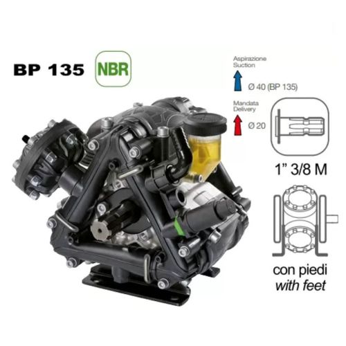 картинка Насос мембранный Comet BP135 (124 л/мин; 20 бар) гидрокомпенсатор фото 5 картинка Насос мембранный Comet BP135 (124 л/мин; 20 бар) гидрокомпенсатор фото 5