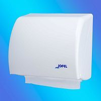 фото Диспенсер Jofel Azur универс. для листовых полотенец Z-слож. (400 шт) или рулонных полотенец (1 рул) AH45000