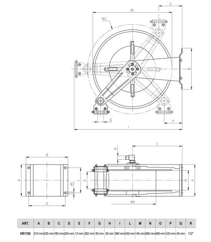 картинка Автоматическая катушка RAMEX HR 1100 20м 1/2" фото 2 картинка Автоматическая катушка RAMEX HR 1100 20м 1/2" фото 2